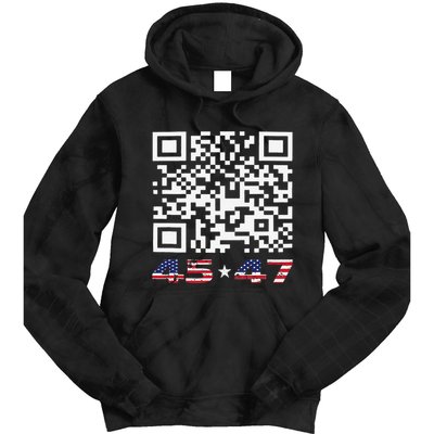 Funny Qr Scan Me President Trump 4547 Dance Code Tie Dye Hoodie