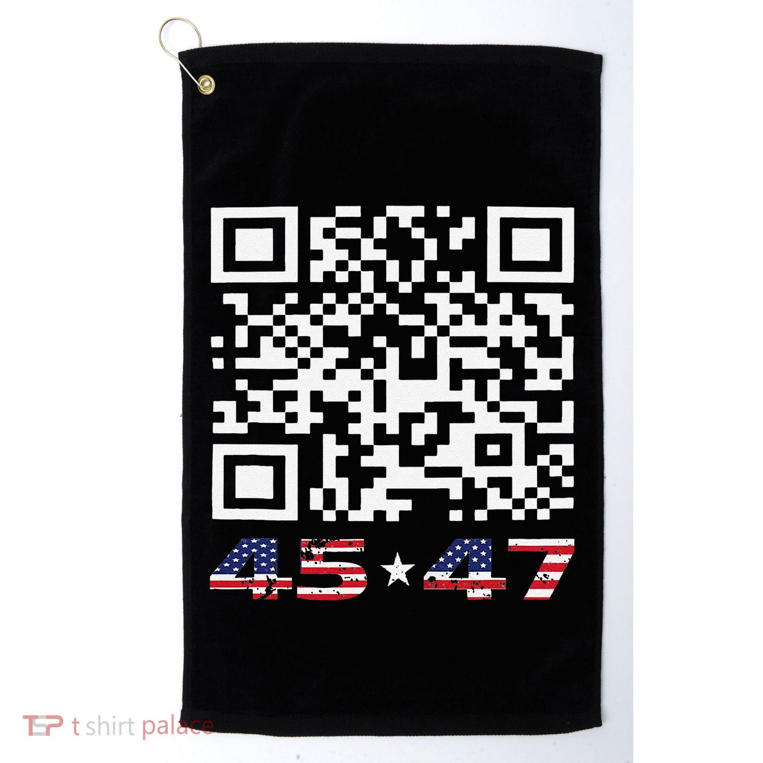 Funny Qr Scan Me President Trump 4547 Dance Code Golf Towel