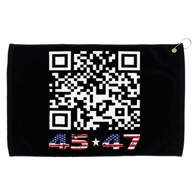 Funny Qr Scan Me President Trump 4547 Dance Code Grommeted Golf Towel