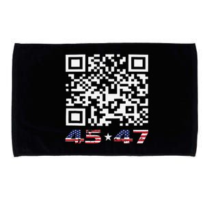 Funny Qr Scan Me President Trump 4547 Dance Code Microfiber Hand Towel