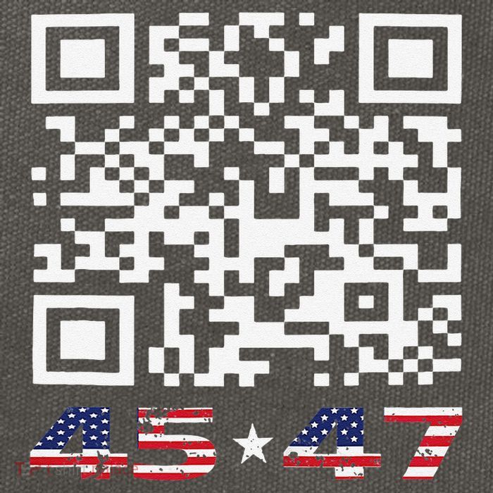 Funny Qr Scan Me President Trump 4547 Dance Code Cotton Canvas Backpack