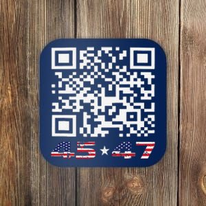 Funny Qr Scan Me President Trump 4547 Dance Code Coaster