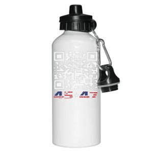 Funny Qr Scan Me President Trump 4547 Dance Code Aluminum Water Bottle