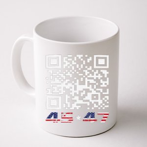 Funny Qr Scan Me President Trump 4547 Dance Code Coffee Mug