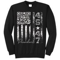 Funny Qr Scan Me President 4547 Trump Dancing Code Sweatshirt