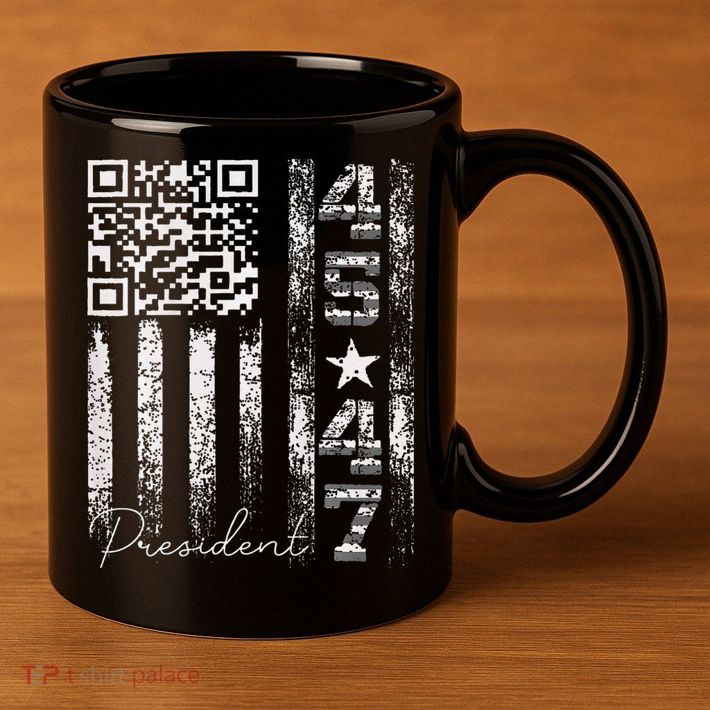 Funny Qr Scan Me President 4547 Trump Dancing Code 11oz C Handle Ceramic Mug