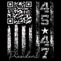 Funny Qr Scan Me President 4547 Trump Dancing Code Drawstring Bag