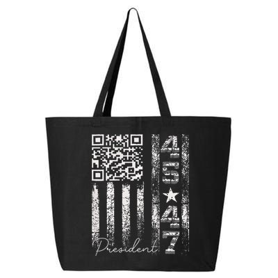 Funny Qr Scan Me President 4547 Trump Dancing Code 25L Jumbo Tote