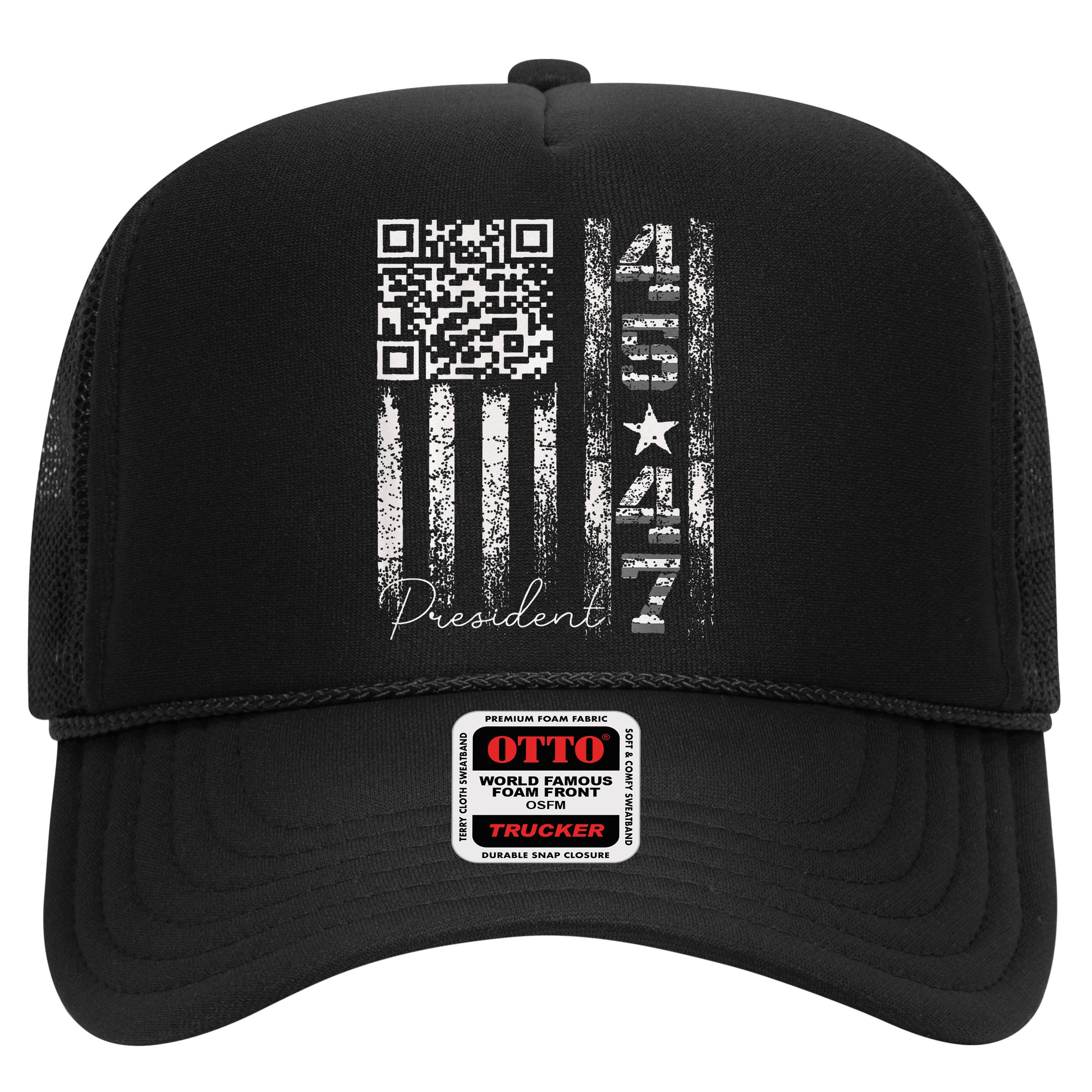 Funny Qr Scan Me President 4547 Trump Dancing Code Hat