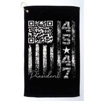 Funny Qr Scan Me President 4547 Trump Dancing Code Golf Towel