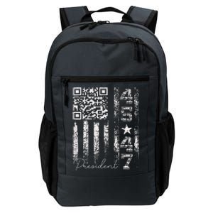 Funny Qr Scan Me President 4547 Trump Dancing Code Daily Commute Backpack