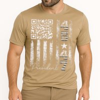 Funny Qr Scan Me President 4547 Trump Dancing Code Cooling Performance Crew T-Shirt