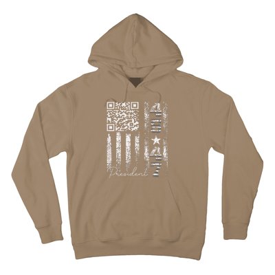 Funny Qr Scan Me President 4547 Trump Dancing Code Hoodie