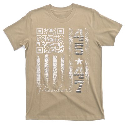 Funny Qr Scan Me President 4547 Trump Dancing Code T-Shirt