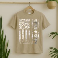 Funny Qr Scan Me President 4547 Trump Dancing Code T-Shirt