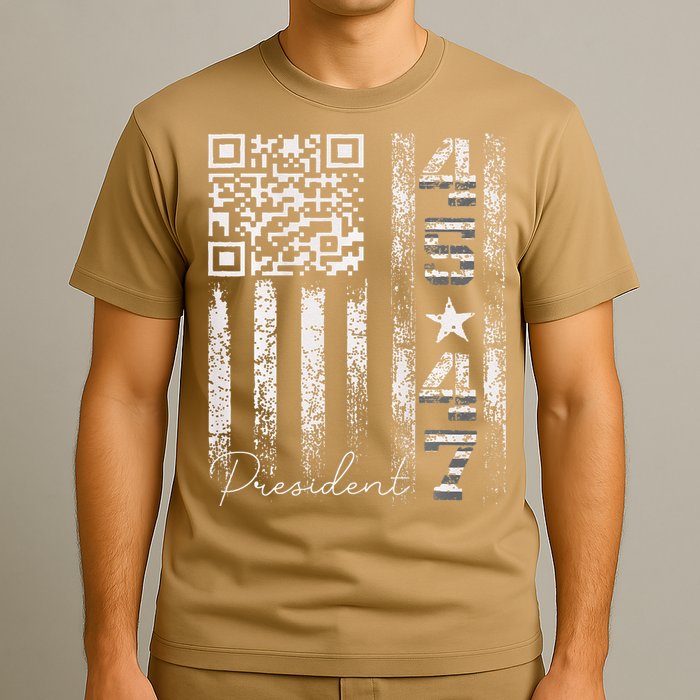 Funny Qr Scan Me President 4547 Trump Dancing Code T-Shirt