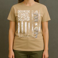 Funny Qr Scan Me President 4547 Trump Dancing Code T-Shirt