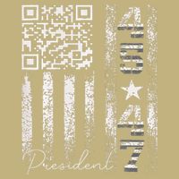 Funny Qr Scan Me President 4547 Trump Dancing Code T-Shirt