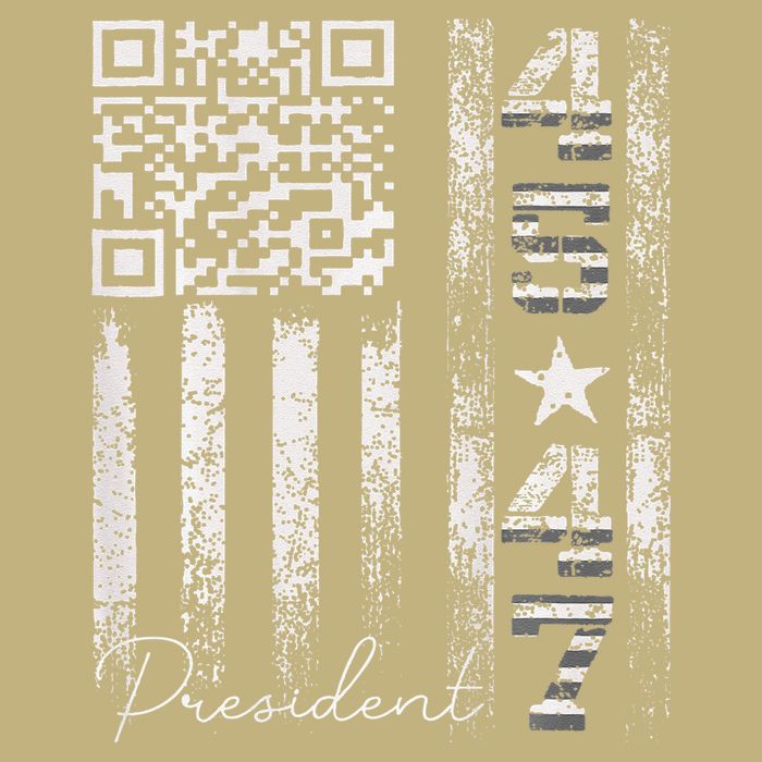 Funny Qr Scan Me President 4547 Trump Dancing Code T-Shirt