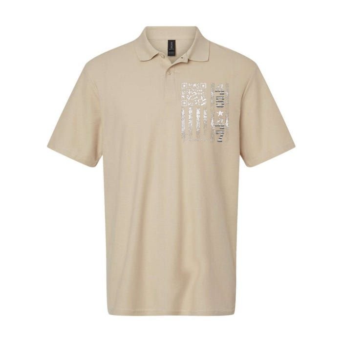 Funny Qr Scan Me President 4547 Trump Dancing Code Softstyle Adult Sport Polo