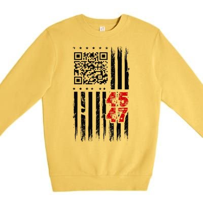 Funny Qr Scan Code Jokes Humor Hidden Message Sarcastic Premium Crewneck Sweatshirt