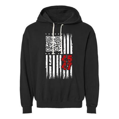 Funny Qr Scan Code Jokes Humor Hidden Message Sarcastic Garment-Dyed Fleece Hoodie