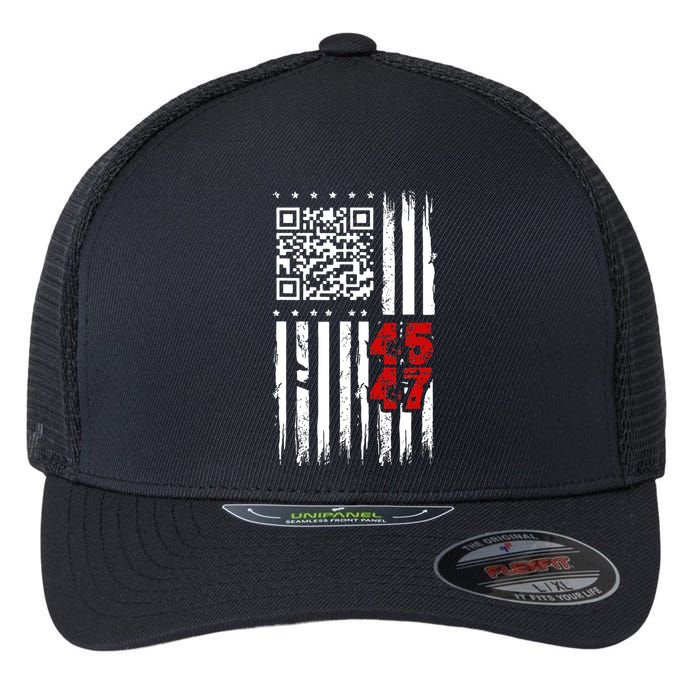 Funny Qr Scan Code Jokes Humor Hidden Message Sarcastic Flexfit Unipanel Trucker Cap