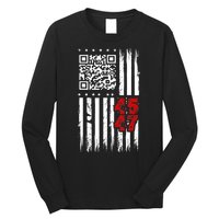 Funny Qr Scan Code Jokes Humor Hidden Message Sarcastic Long Sleeve Shirt