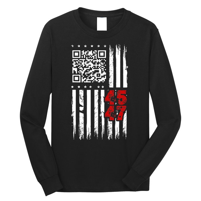 Funny Qr Scan Code Jokes Humor Hidden Message Sarcastic Long Sleeve Shirt