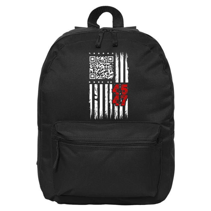 Funny Qr Scan Code Jokes Humor Hidden Message Sarcastic 16 in Basic Backpack