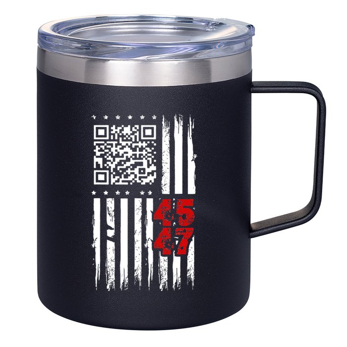 Funny Qr Scan Code Jokes Humor Hidden Message Sarcastic 12oz Stainless Steel Coffee Mug