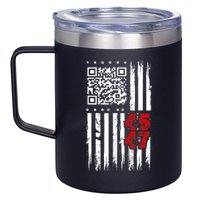 Funny Qr Scan Code Jokes Humor Hidden Message Sarcastic 12oz Stainless Steel Coffee Mug