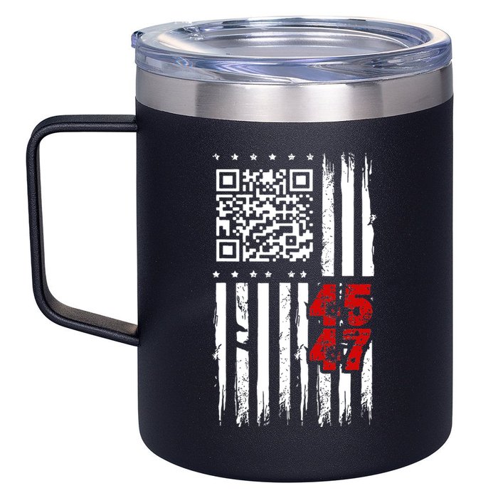 Funny Qr Scan Code Jokes Humor Hidden Message Sarcastic 12oz Stainless Steel Coffee Mug