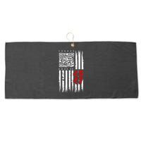 Funny Qr Scan Code Jokes Humor Hidden Message Sarcastic Large Microfiber Waffle Golf Towel
