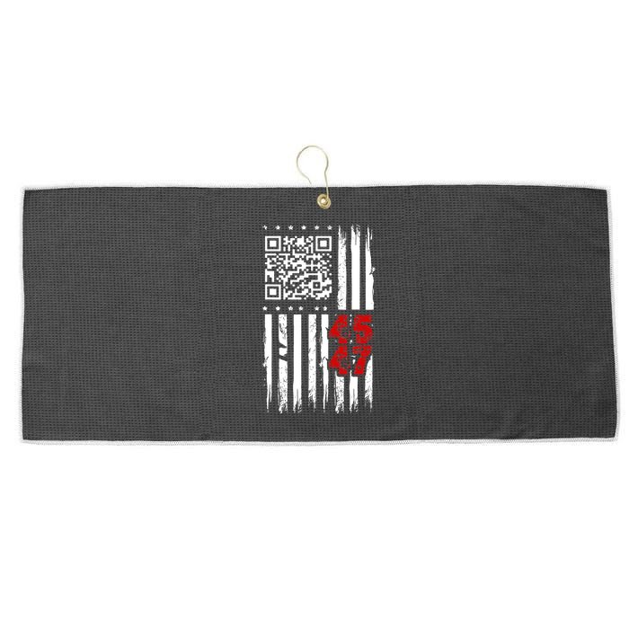 Funny Qr Scan Code Jokes Humor Hidden Message Sarcastic Large Microfiber Waffle Golf Towel