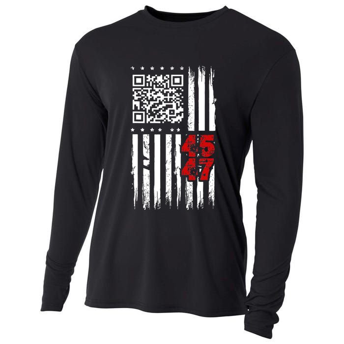Funny Qr Scan Code Jokes Humor Hidden Message Sarcastic Cooling Performance Long Sleeve Crew