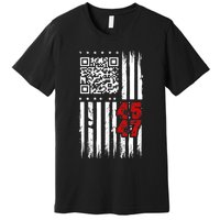 Funny Qr Scan Code Jokes Humor Hidden Message Sarcastic Premium T-Shirt