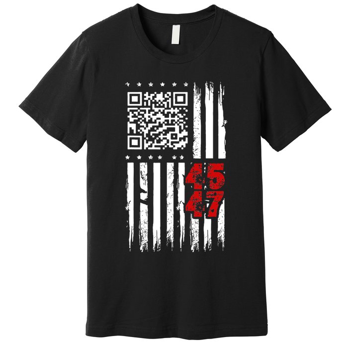 Funny Qr Scan Code Jokes Humor Hidden Message Sarcastic Premium T-Shirt