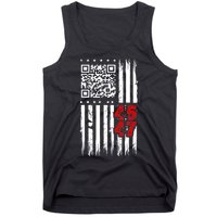 Funny Qr Scan Code Jokes Humor Hidden Message Sarcastic Tank Top
