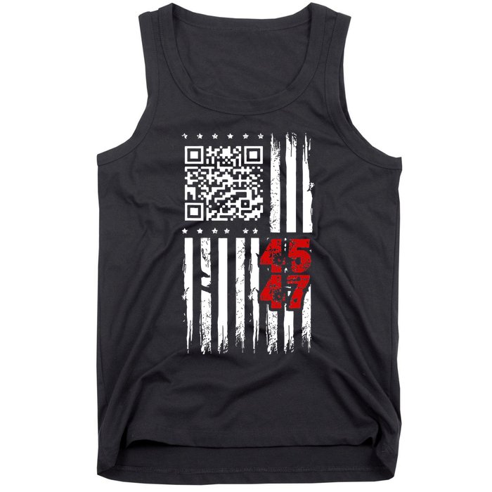 Funny Qr Scan Code Jokes Humor Hidden Message Sarcastic Tank Top