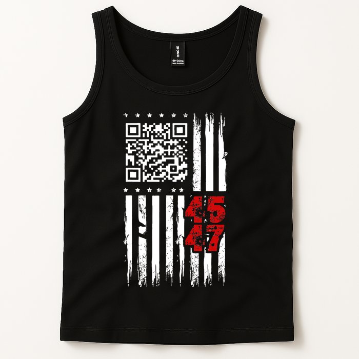 Funny Qr Scan Code Jokes Humor Hidden Message Sarcastic Tank Top