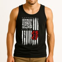 Funny Qr Scan Code Jokes Humor Hidden Message Sarcastic Tank Top
