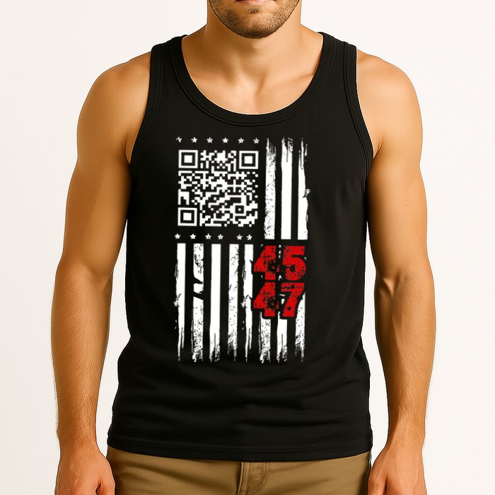 Funny Qr Scan Code Jokes Humor Hidden Message Sarcastic Tank Top