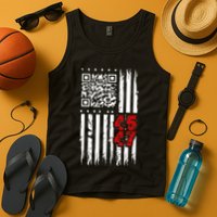 Funny Qr Scan Code Jokes Humor Hidden Message Sarcastic Tank Top