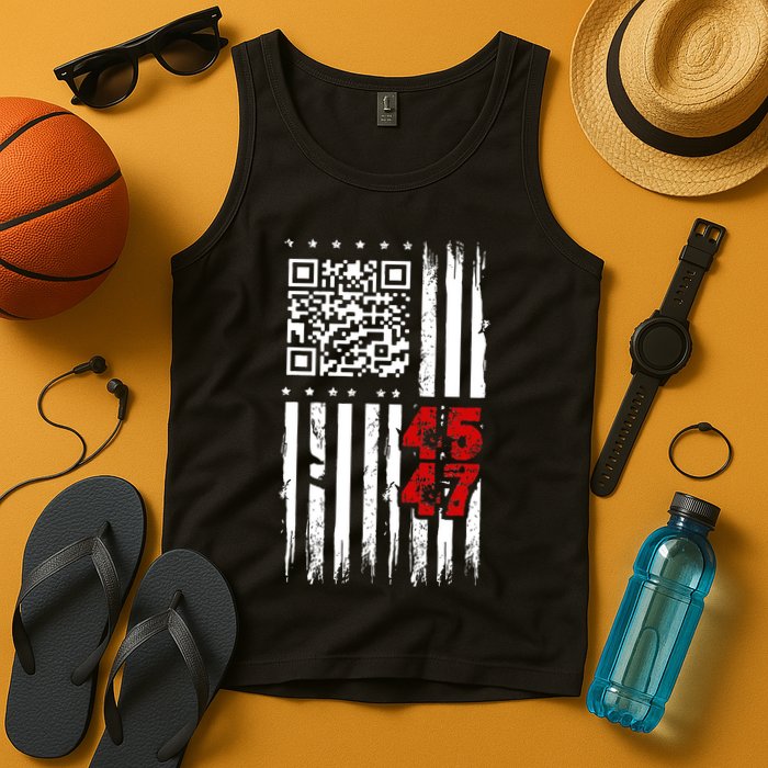 Funny Qr Scan Code Jokes Humor Hidden Message Sarcastic Tank Top