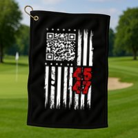 Funny Qr Scan Code Jokes Humor Hidden Message Sarcastic Golf Towel