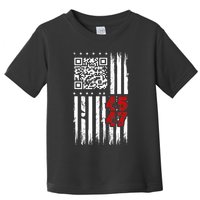 Funny Qr Scan Code Jokes Humor Hidden Message Sarcastic Toddler T-Shirt