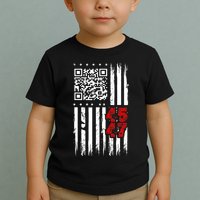 Funny Qr Scan Code Jokes Humor Hidden Message Sarcastic Toddler T-Shirt