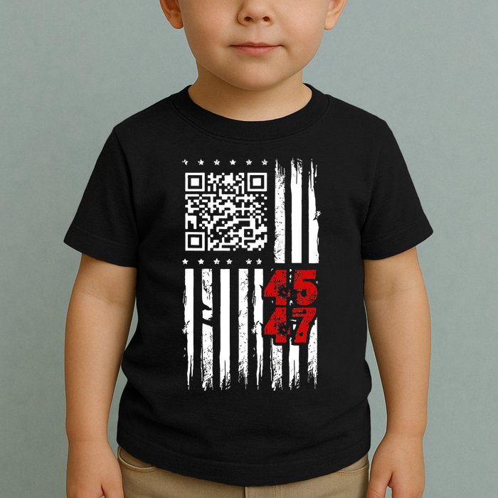 Funny Qr Scan Code Jokes Humor Hidden Message Sarcastic Toddler T-Shirt