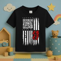 Funny Qr Scan Code Jokes Humor Hidden Message Sarcastic Toddler T-Shirt